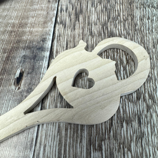 Kettle Lovespoon, Large - Light Tone