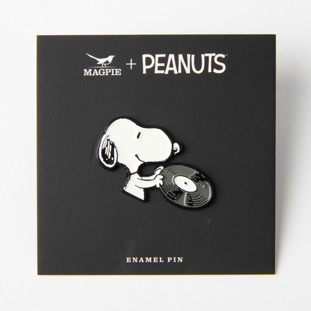 Peanuts Record Snoopy Enamel Pin