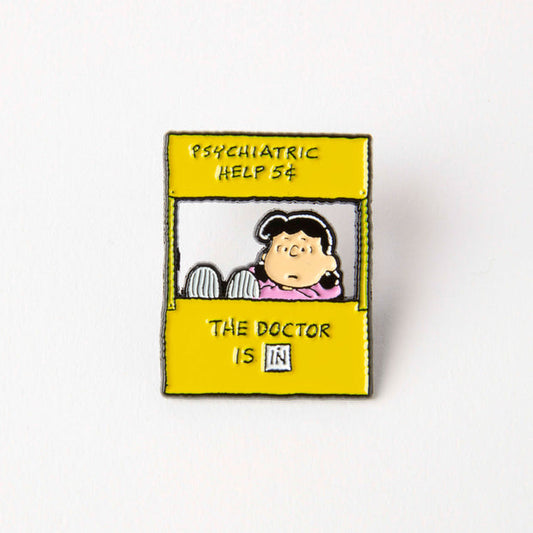 Peanuts Help Enamel Pin
