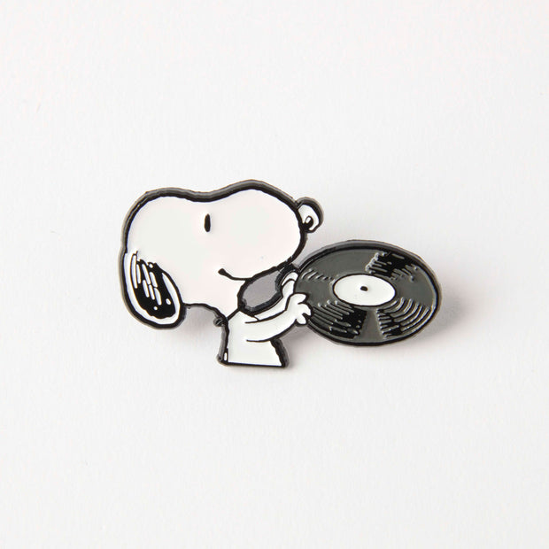 Peanuts Record Snoopy Enamel Pin