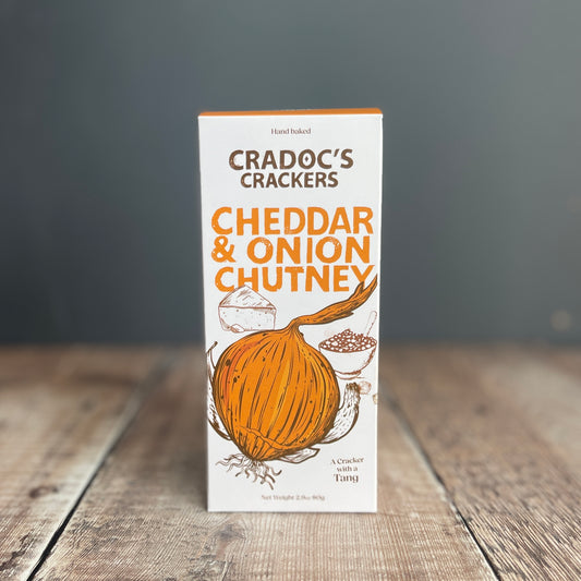 Cheddar and Onion Crackers by Cradocs