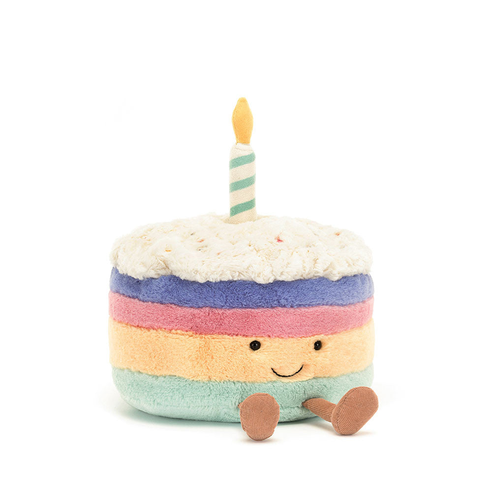 Small Amuseables Rainbow Birthday Cake By Jellycat