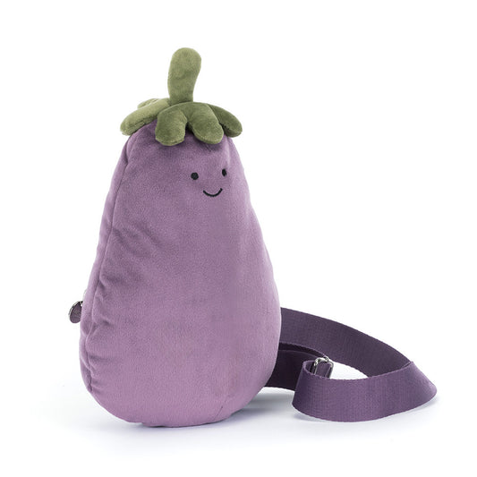 Aubergine Cross Body Bag By Jellycat