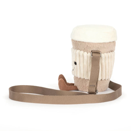 Amuseables Perkle Coffee Shoulder Bag By Jellycat