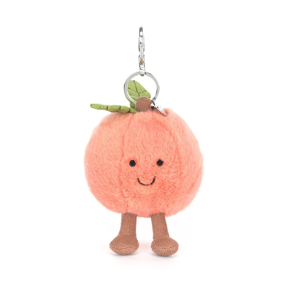 Amuseables Peach Bag Charm By Jellycat