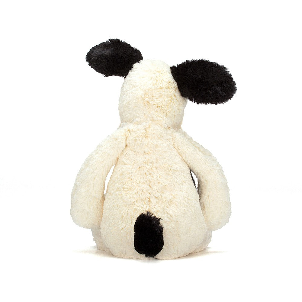 Medium Bashful Black and Cream Puppy by jellycat