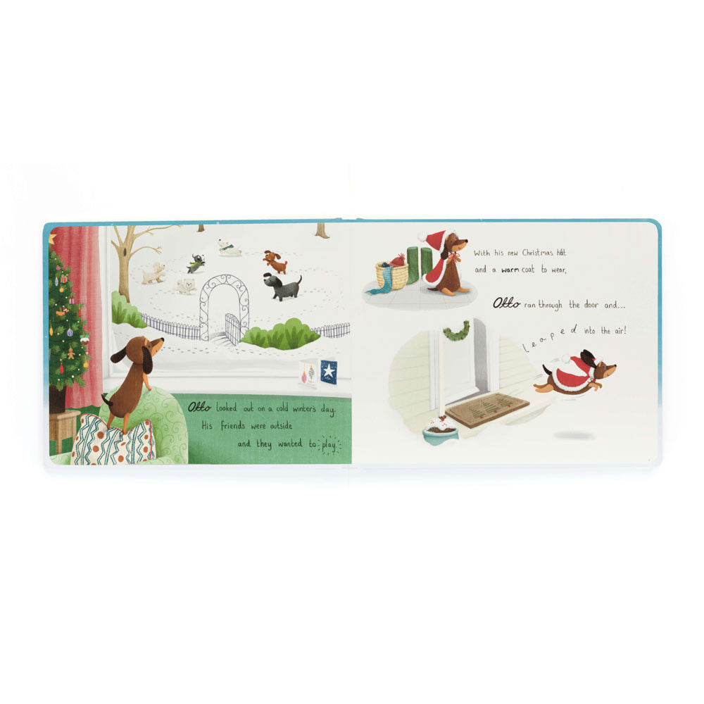 Otto's Snowy Christmas Book By Jellycat