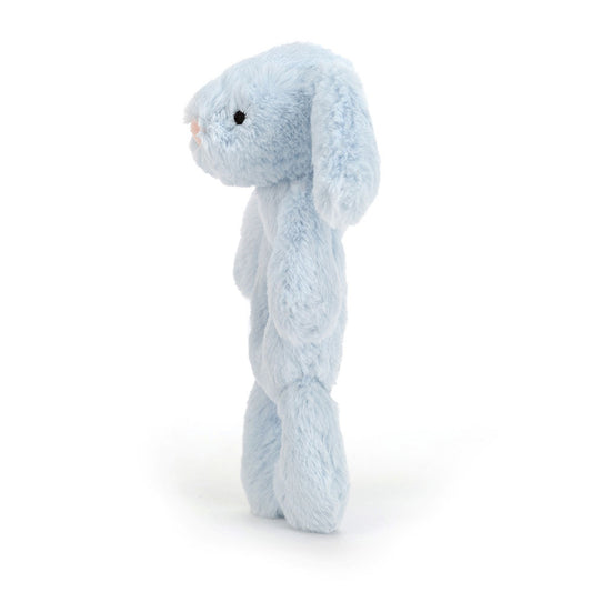Bashful Baby Blue Bunny Ring Rattle By Jellycat