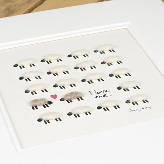 Love Ewe Sheep Art Print