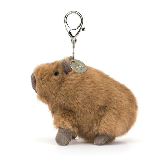 Clyde Capybara Bag Charm By Jellycat