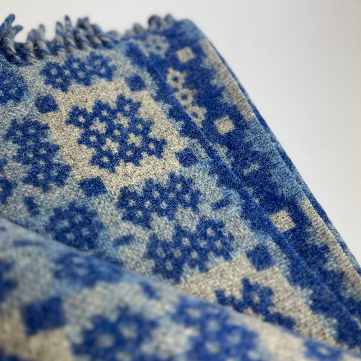 Welsh Blue Tapestry Blanket By Rock Mill