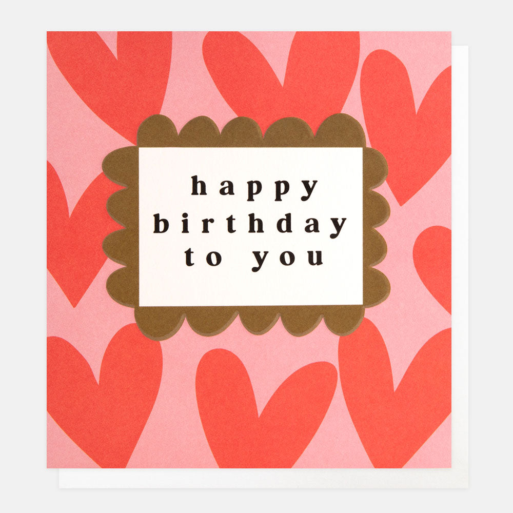 Happy Birthday Hearts Card