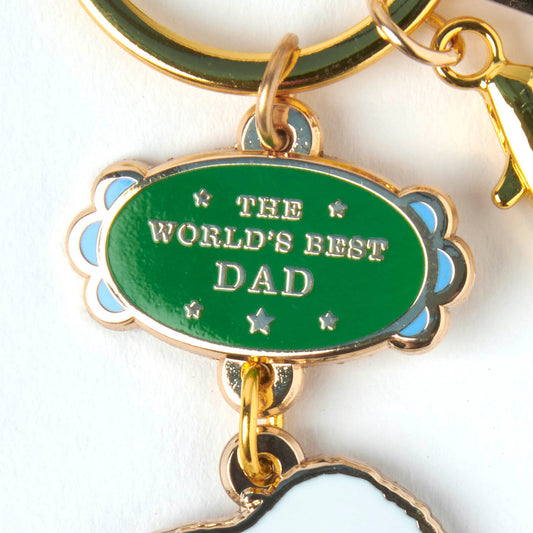 Peanuts World's Best Dad Keyring