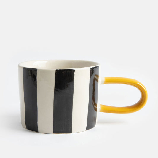 Mono Wide Stripe Mug