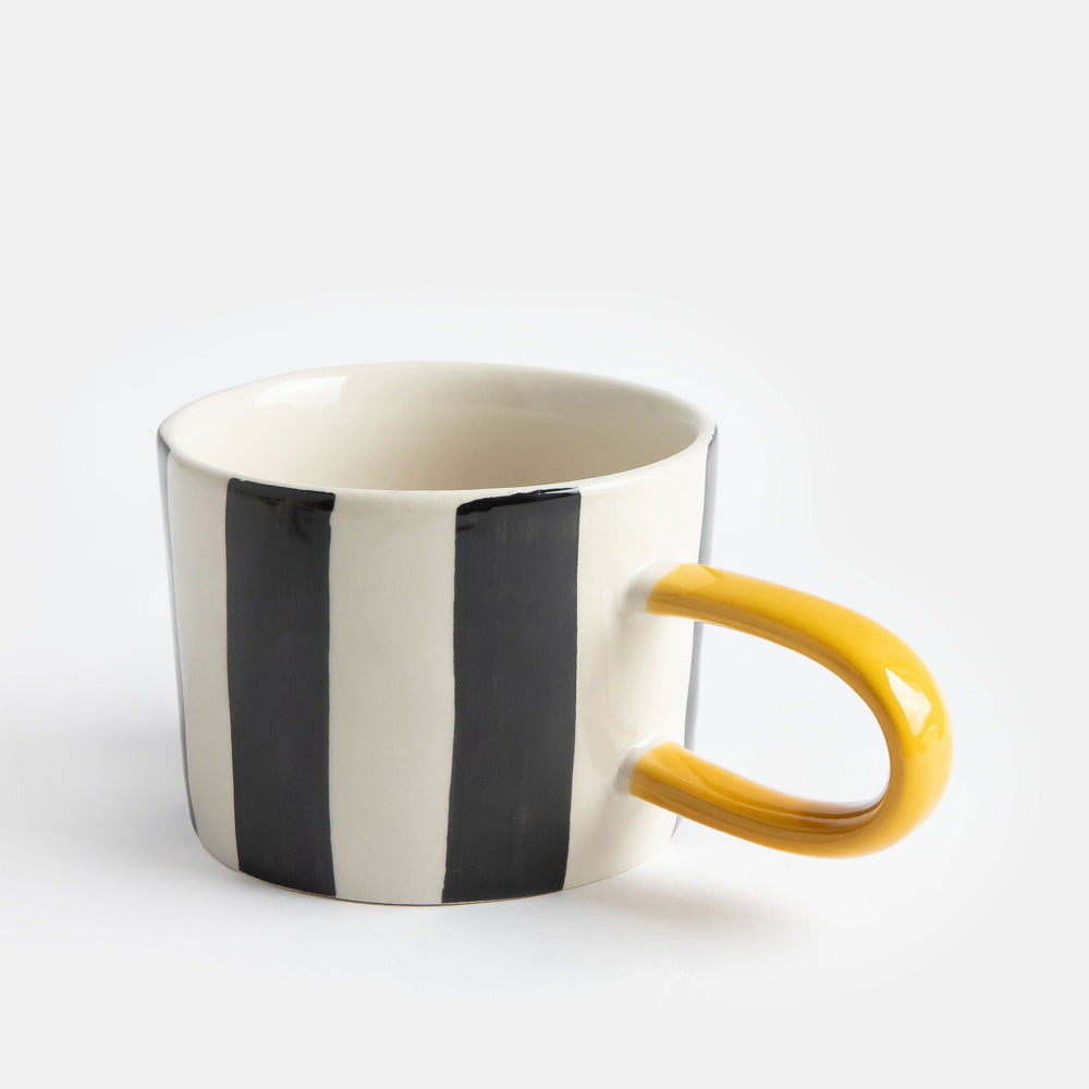 Mono Wide Stripe Mug