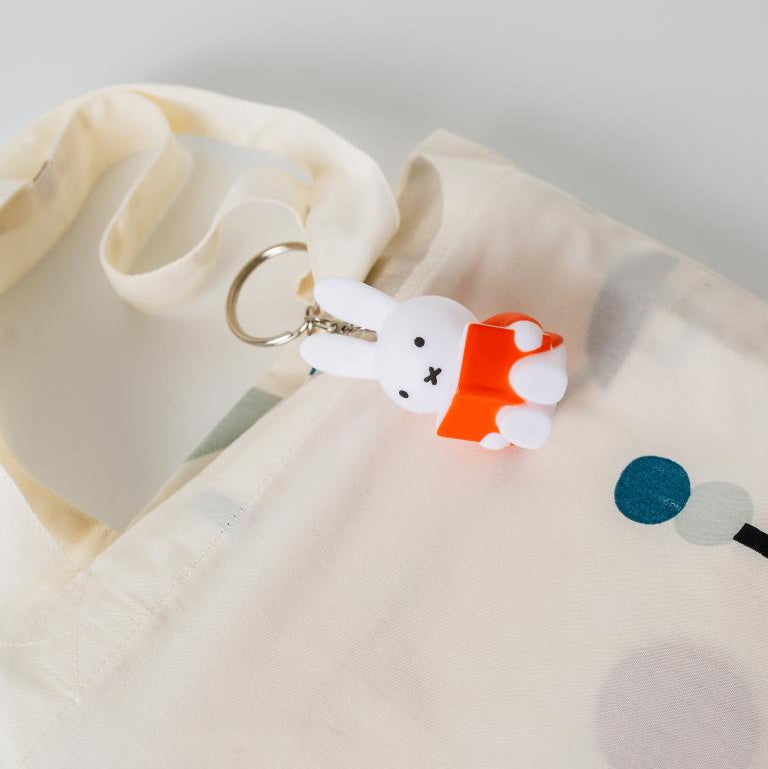 Miffy With Book Keyring - Red