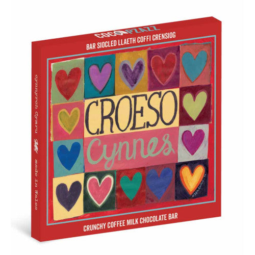 'Croeso Cynnes' Crunchy Coffee Milk Chocolate Bar