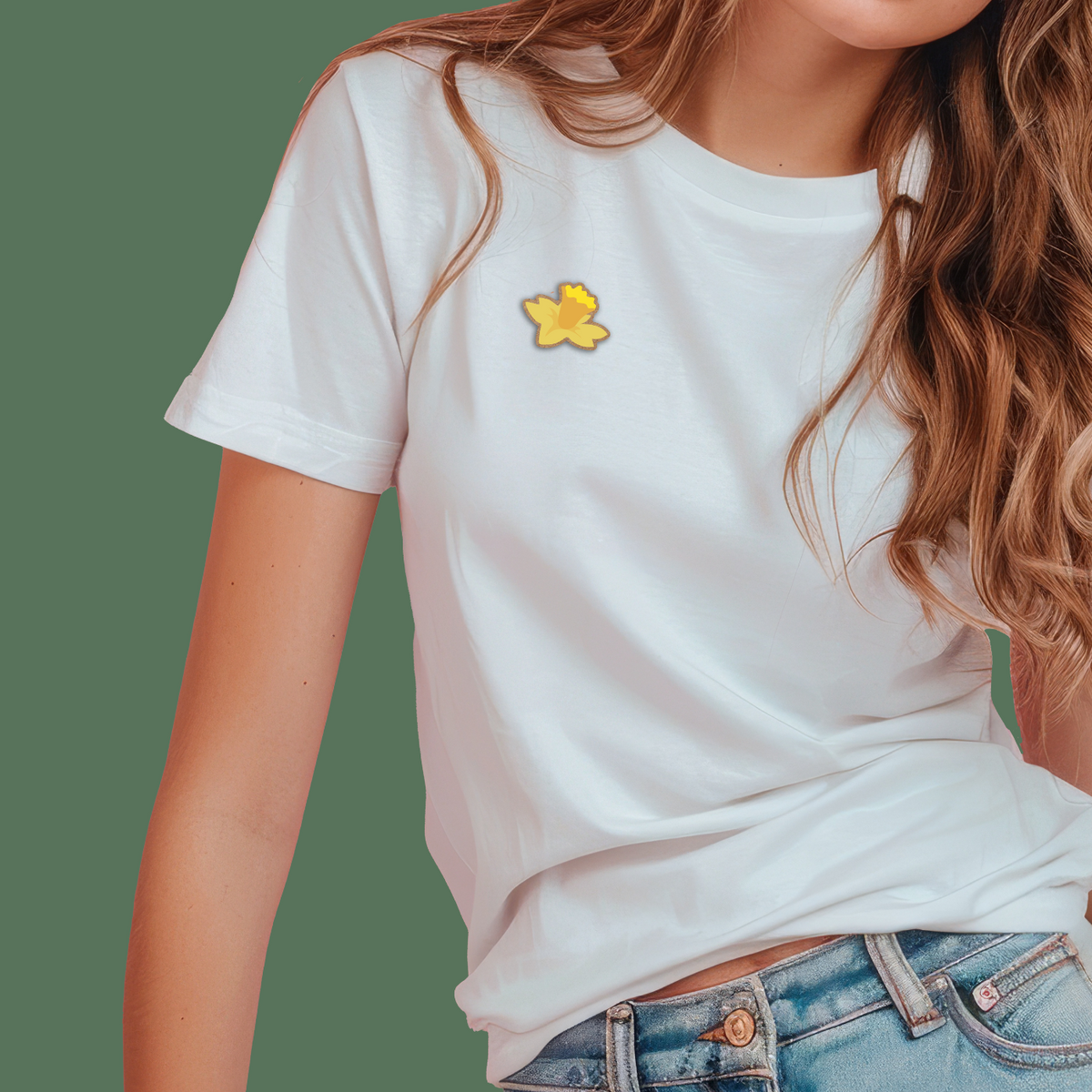 Daffodil Blossom Pin Badge By Max Rocks