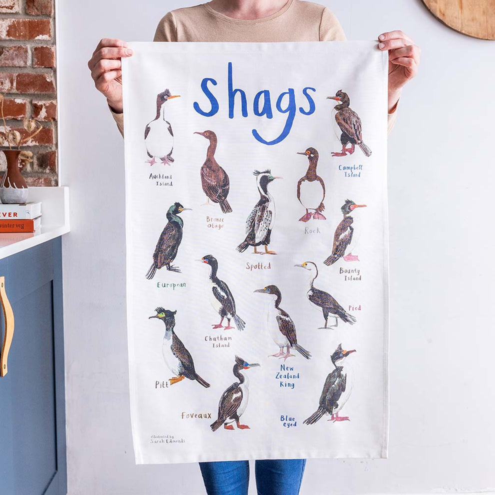 Shags Design Tea Towel