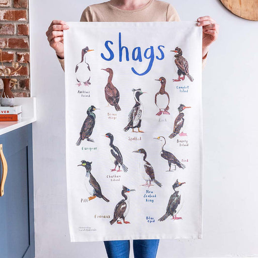Shags Design Tea Towel