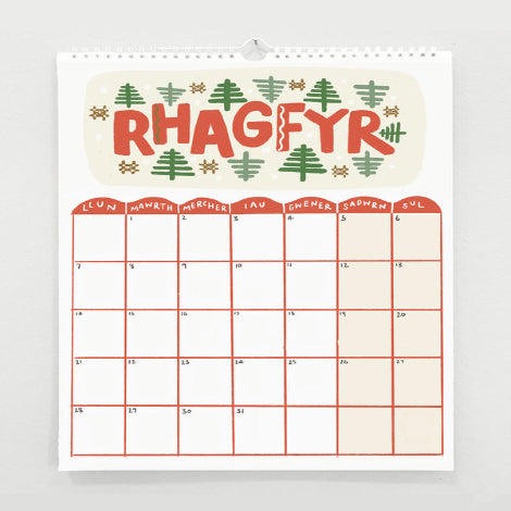 Welsh Calendar 2026