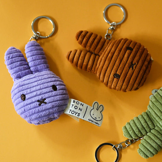 Miffy Lilac Corduroy Flat Keychain ECO