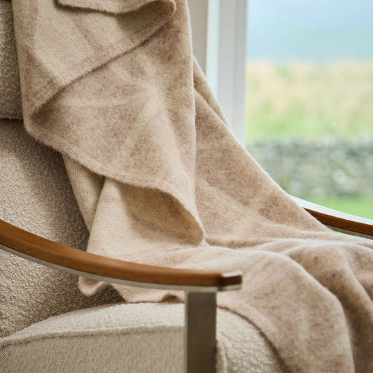 Jacquard Geometric Throw Hazel By Tweedmill