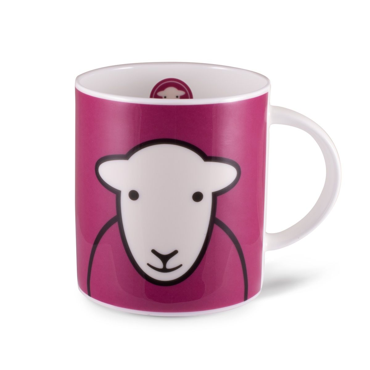 Pink (Plum) Herdy Hello Mug