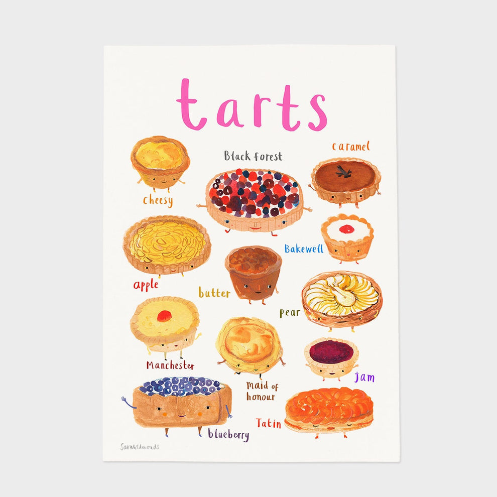 Tarts Art Print By Sarah Edmonds