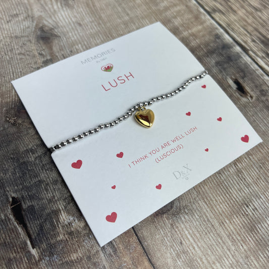 Lush Gold Heart Bracelet
