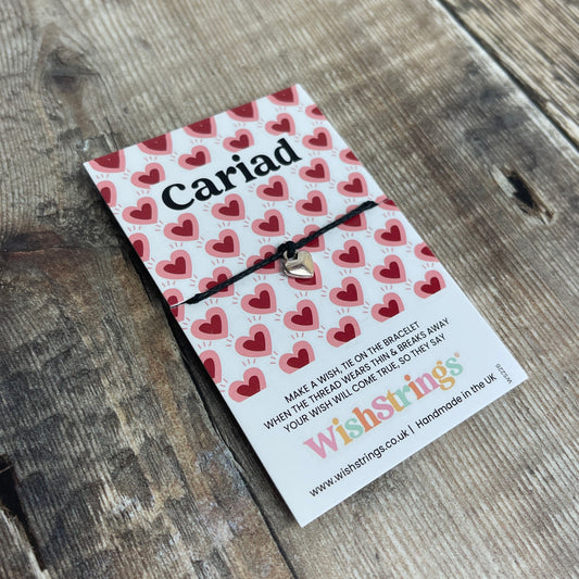 Cariad Keepsake String Bracelet