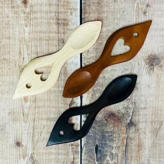 Small Simple Heart Lovespoon - Dark Tone