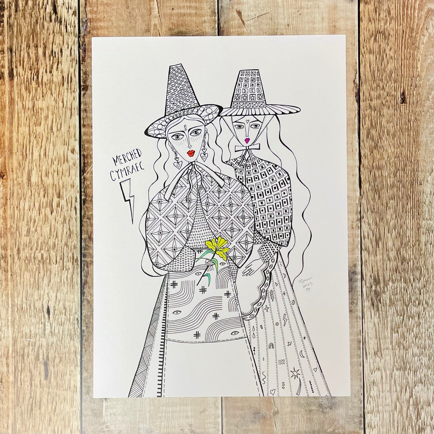 Two Welsh Ladies Welsh Art Print