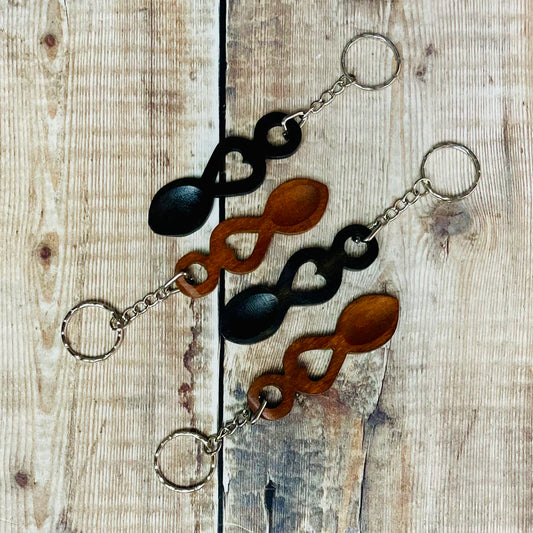 Lovespoon Keyring - Dark Tone