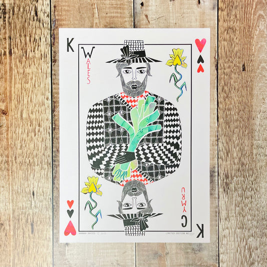 'King Of Wales' Welsh Art Print