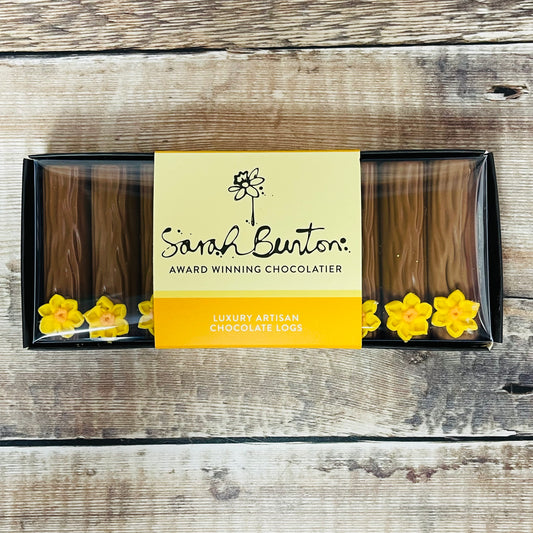 Handmade Artisan Chocolate Daffodil Logs
