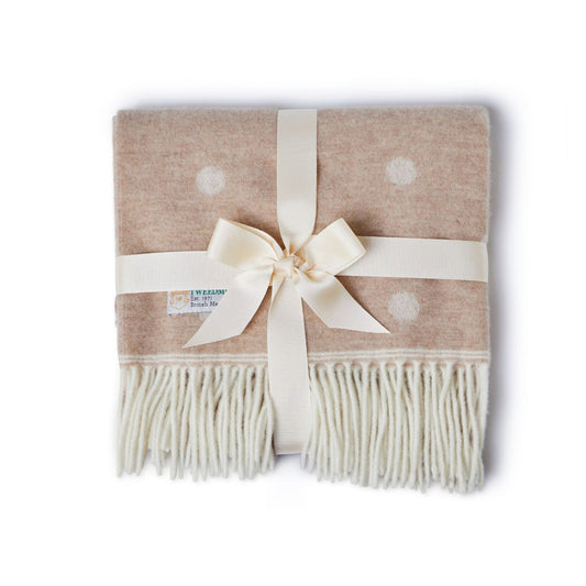 Merino Spot Baby Blanket by Tweedmill