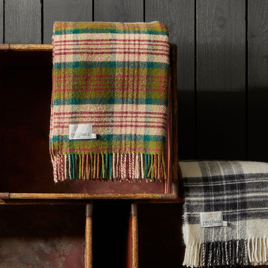 Tartan Thistleberry Throw By Tweedmill