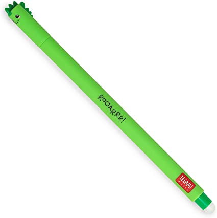 LEGAMI Erasable Gel Pen Dino – green