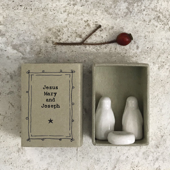Porcelain Nativity Matchbox