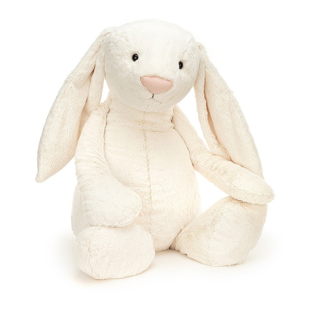 Giant Cream Bashful Bunny