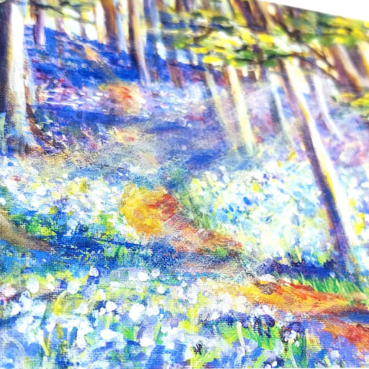Landscape 'Rhiwbina Bluebells' Welsh Art Print