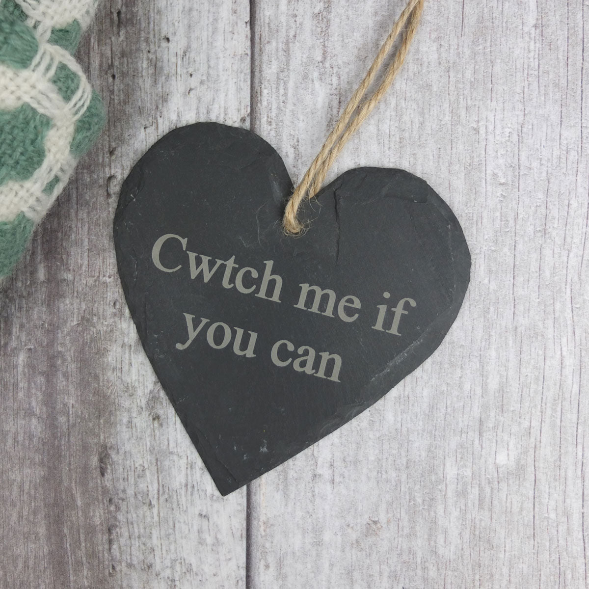 Cwtch Me If You Can Medium Slate Heart