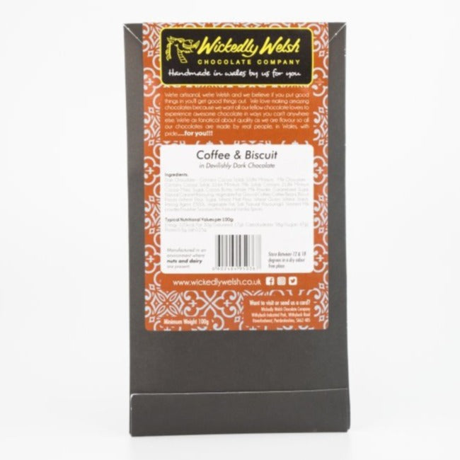 Coffee and Biscuit Dark Chocolate Bar