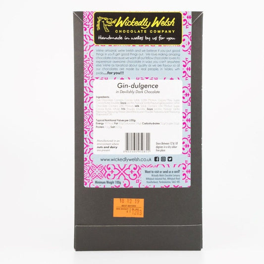 Gindulgence Chocolate Bar