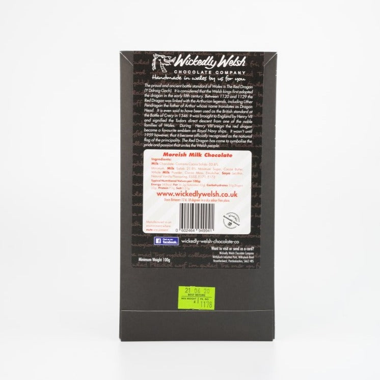 Milk Chocolate Welsh Flag by Wickedly Welsh