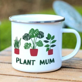 Plant Mum Enamel Mug