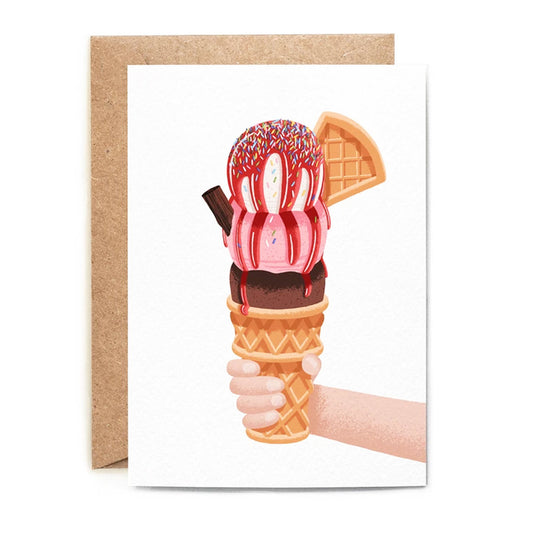 Triple Ice Cream - good enough to eat Card