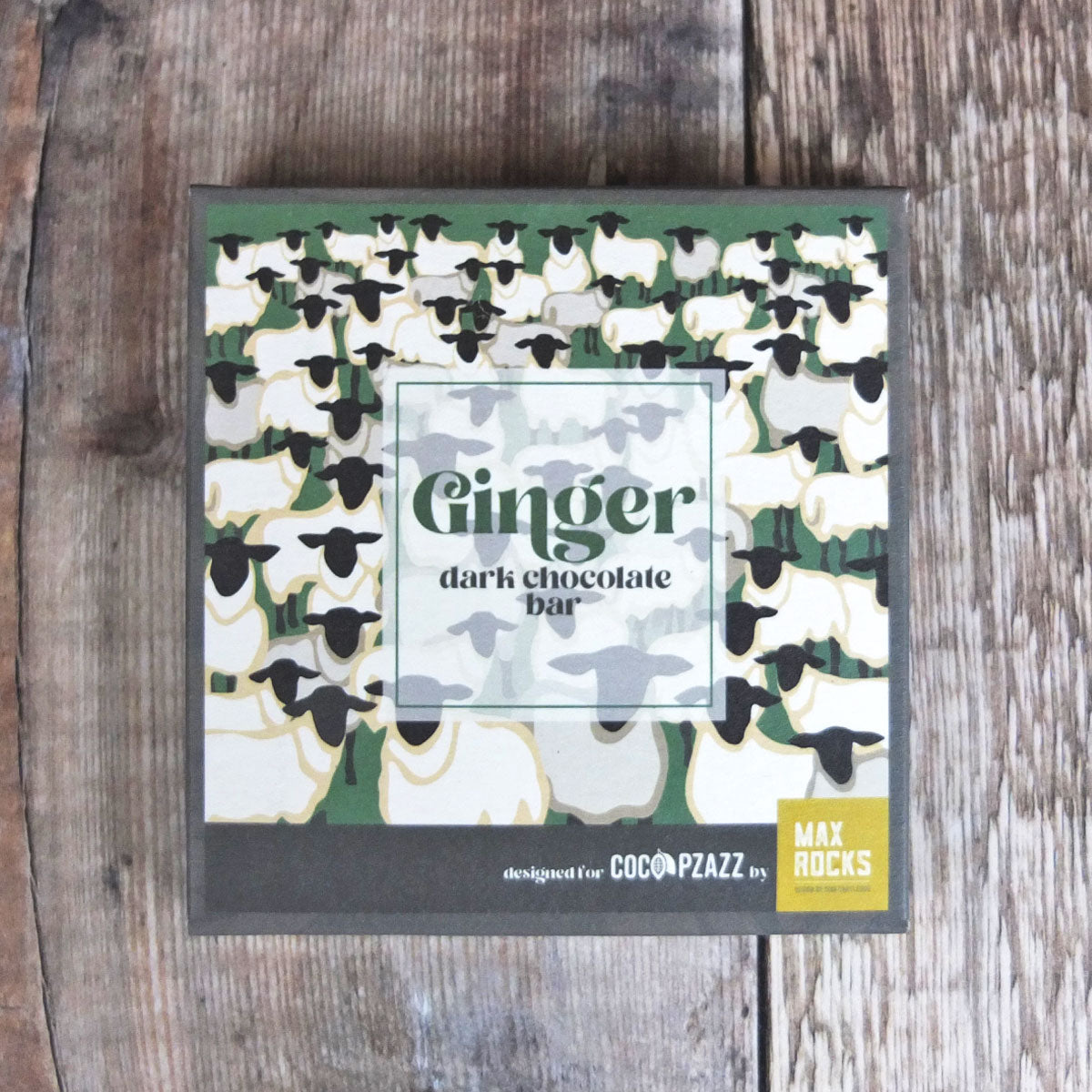 Vegan Max Rocks Dark Chocolate Ginger Bar