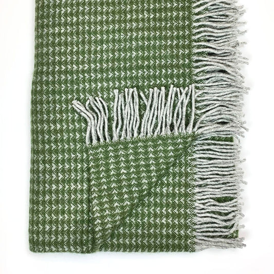 Olive Treetop Welsh Blanket by Tweedmill